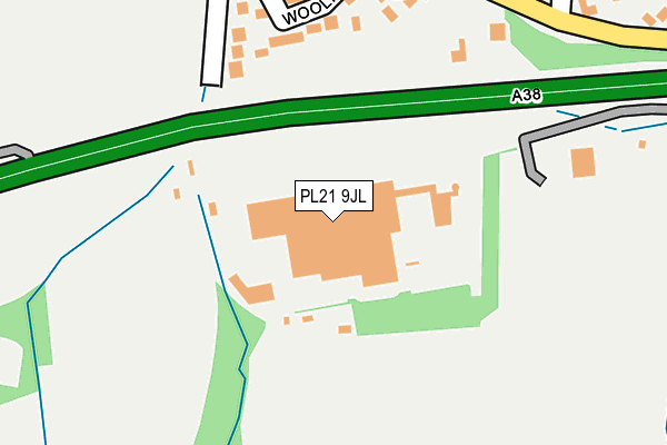 PL21 9JL map - OS OpenMap – Local (Ordnance Survey)