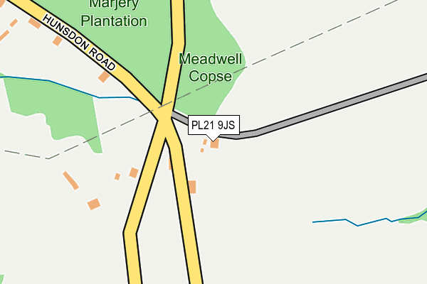 PL21 9JS map - OS OpenMap – Local (Ordnance Survey)