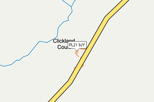 PL21 9JY map - OS OpenMap – Local (Ordnance Survey)