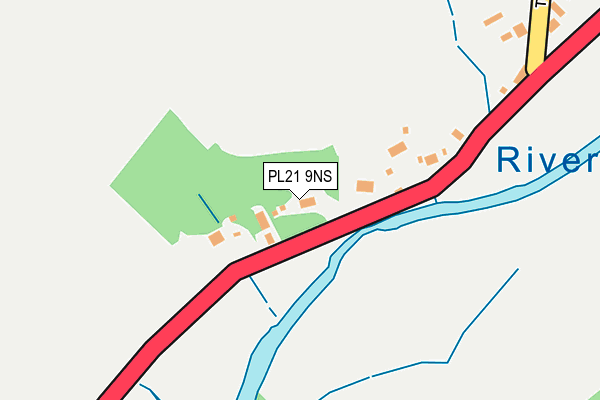 PL21 9NS map - OS OpenMap – Local (Ordnance Survey)