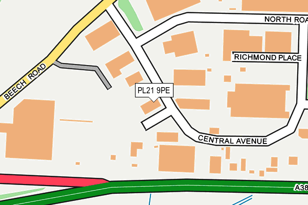 Map of GLANVILLE CLEANSING LIMITED at local scale