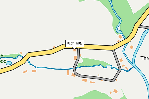 PL21 9PN map - OS OpenMap – Local (Ordnance Survey)