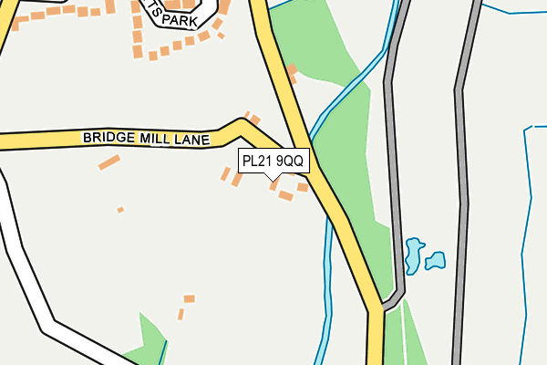PL21 9QQ map - OS OpenMap – Local (Ordnance Survey)