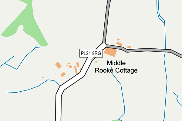 PL21 9RG map - OS OpenMap – Local (Ordnance Survey)