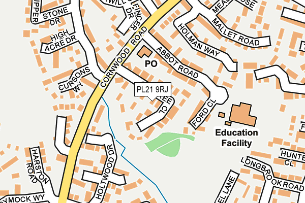 PL21 9RJ map - OS OpenMap – Local (Ordnance Survey)