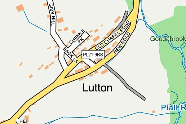 PL21 9RS map - OS OpenMap – Local (Ordnance Survey)