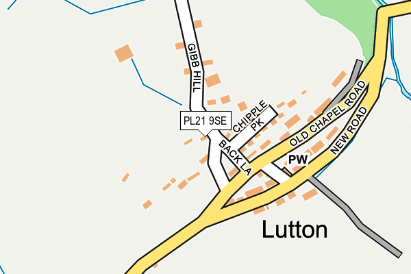 PL21 9SE map - OS OpenMap – Local (Ordnance Survey)