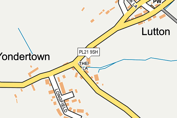 PL21 9SH map - OS OpenMap – Local (Ordnance Survey)