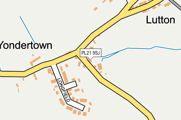 PL21 9SJ map - OS OpenMap – Local (Ordnance Survey)