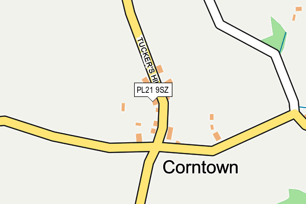 PL21 9SZ map - OS OpenMap – Local (Ordnance Survey)