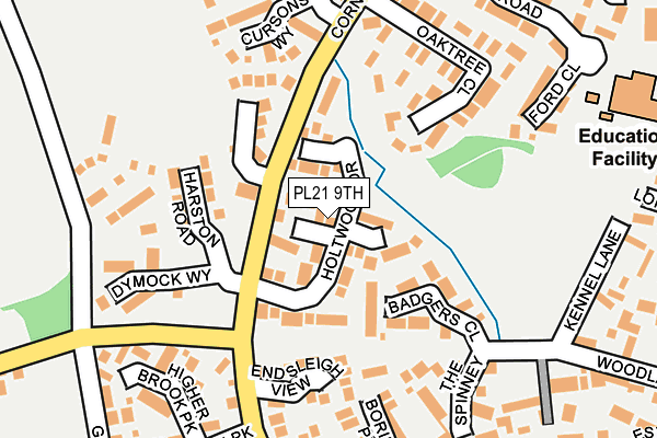 PL21 9TH map - OS OpenMap – Local (Ordnance Survey)