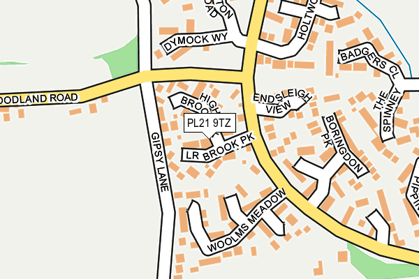 PL21 9TZ map - OS OpenMap – Local (Ordnance Survey)