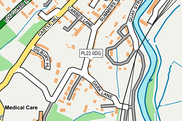 PL22 0DG map - OS OpenMap – Local (Ordnance Survey)