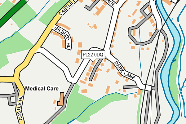 PL22 0DQ map - OS OpenMap – Local (Ordnance Survey)