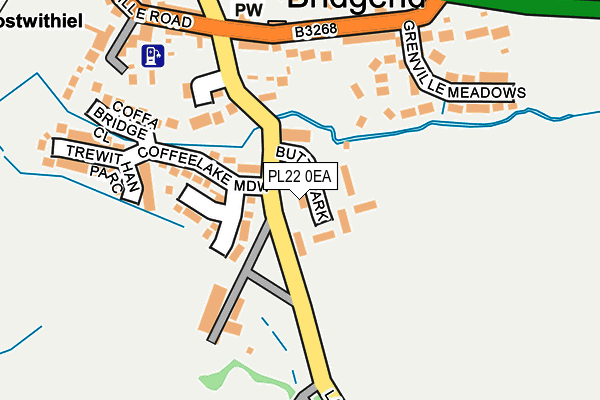 PL22 0EA map - OS OpenMap – Local (Ordnance Survey)