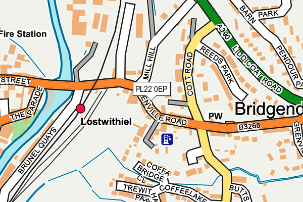 Map of WOMBWELL HOMES (ST AUSTELL) LIMITED at local scale