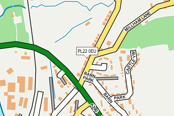 PL22 0EU map - OS OpenMap – Local (Ordnance Survey)