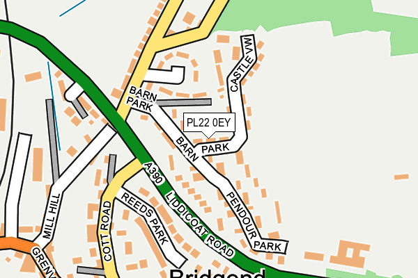 PL22 0EY map - OS OpenMap – Local (Ordnance Survey)