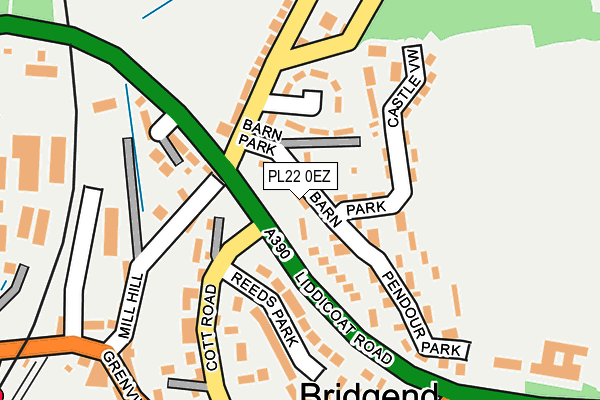 PL22 0EZ map - OS OpenMap – Local (Ordnance Survey)