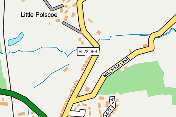 PL22 0FB map - OS OpenMap – Local (Ordnance Survey)
