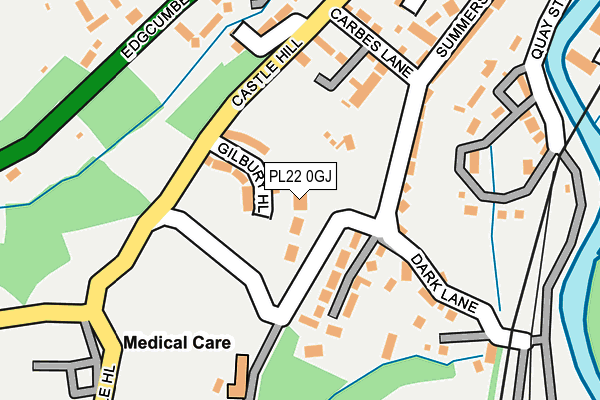 PL22 0GJ map - OS OpenMap – Local (Ordnance Survey)
