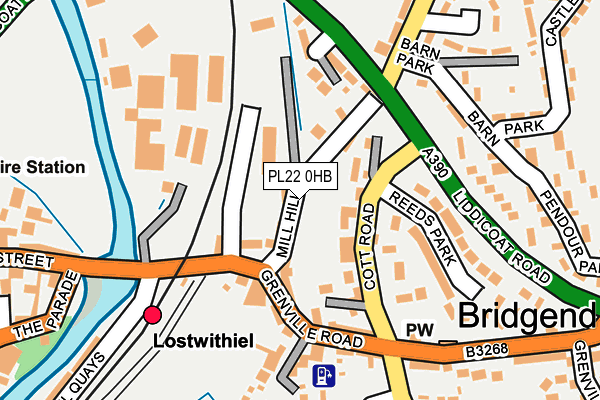 PL22 0HB map - OS OpenMap – Local (Ordnance Survey)