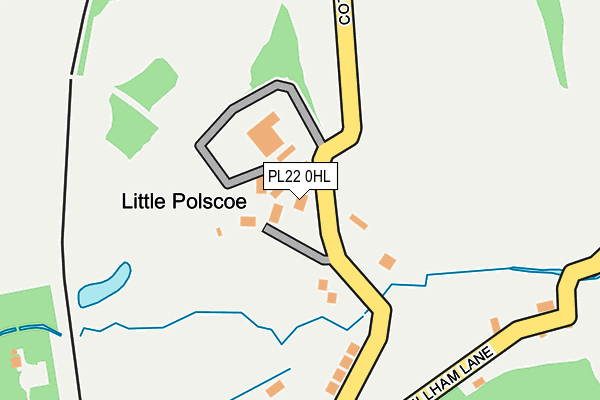 PL22 0HL map - OS OpenMap – Local (Ordnance Survey)