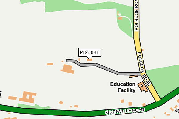 PL22 0HT map - OS OpenMap – Local (Ordnance Survey)