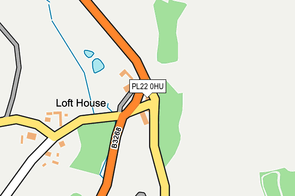 PL22 0HU map - OS OpenMap – Local (Ordnance Survey)