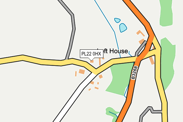 PL22 0HX map - OS OpenMap – Local (Ordnance Survey)