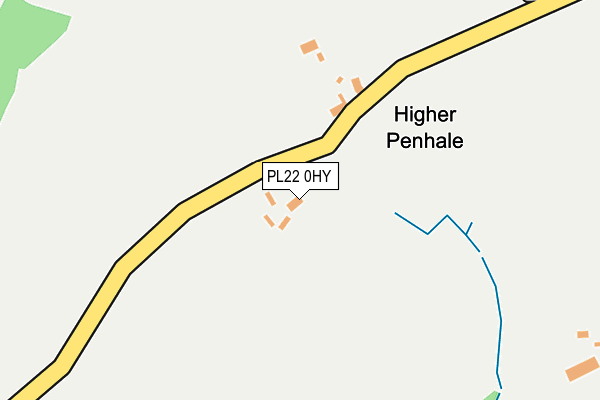 PL22 0HY map - OS OpenMap – Local (Ordnance Survey)