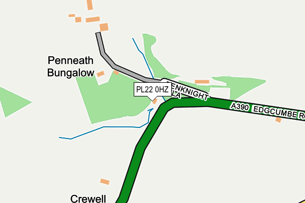 PL22 0HZ map - OS OpenMap – Local (Ordnance Survey)