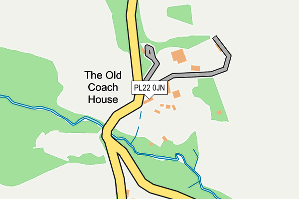 PL22 0JN map - OS OpenMap – Local (Ordnance Survey)