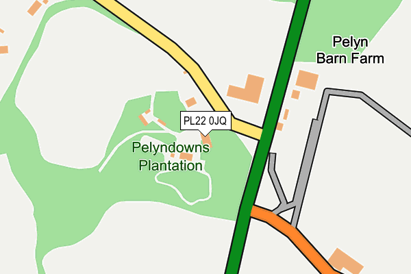 PL22 0JQ map - OS OpenMap – Local (Ordnance Survey)