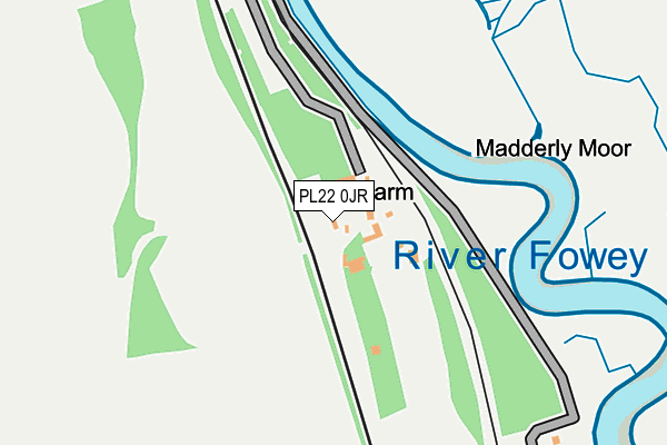 PL22 0JR map - OS OpenMap – Local (Ordnance Survey)