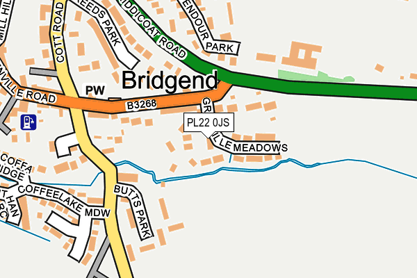 PL22 0JS map - OS OpenMap – Local (Ordnance Survey)