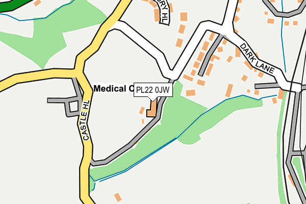 PL22 0JW map - OS OpenMap – Local (Ordnance Survey)