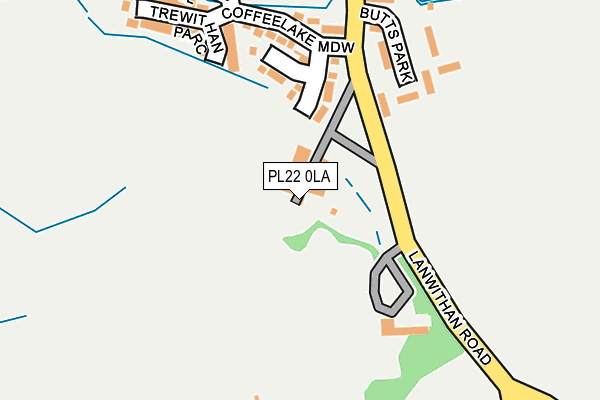 PL22 0LA map - OS OpenMap – Local (Ordnance Survey)