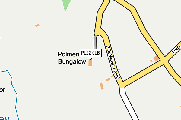 PL22 0LB map - OS OpenMap – Local (Ordnance Survey)