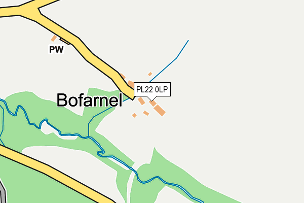 PL22 0LP map - OS OpenMap – Local (Ordnance Survey)