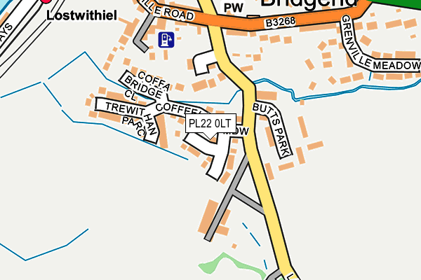 PL22 0LT map - OS OpenMap – Local (Ordnance Survey)