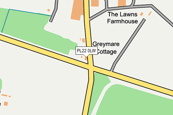 PL22 0LW map - OS OpenMap – Local (Ordnance Survey)