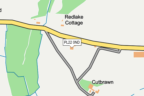 PL22 0ND map - OS OpenMap – Local (Ordnance Survey)