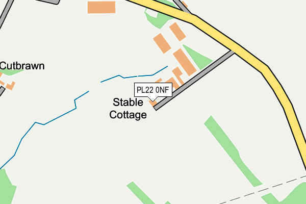 PL22 0NF map - OS OpenMap – Local (Ordnance Survey)