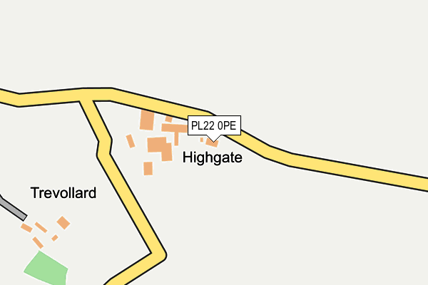 PL22 0PE map - OS OpenMap – Local (Ordnance Survey)