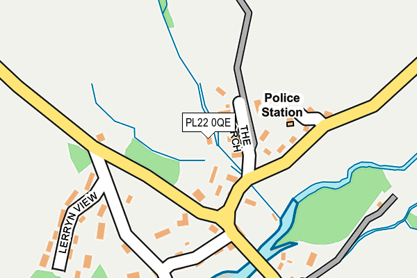 PL22 0QE map - OS OpenMap – Local (Ordnance Survey)