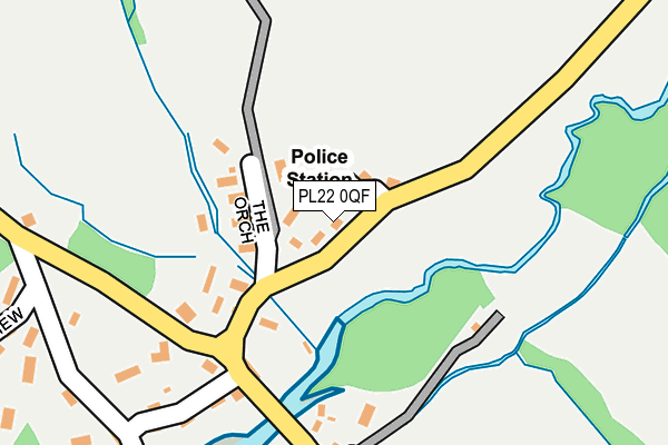 PL22 0QF map - OS OpenMap – Local (Ordnance Survey)