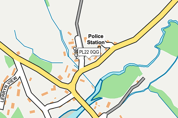 PL22 0QG map - OS OpenMap – Local (Ordnance Survey)