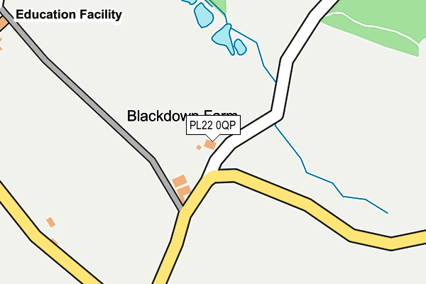 PL22 0QP map - OS OpenMap – Local (Ordnance Survey)