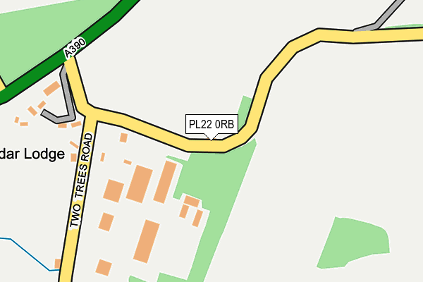 PL22 0RB map - OS OpenMap – Local (Ordnance Survey)